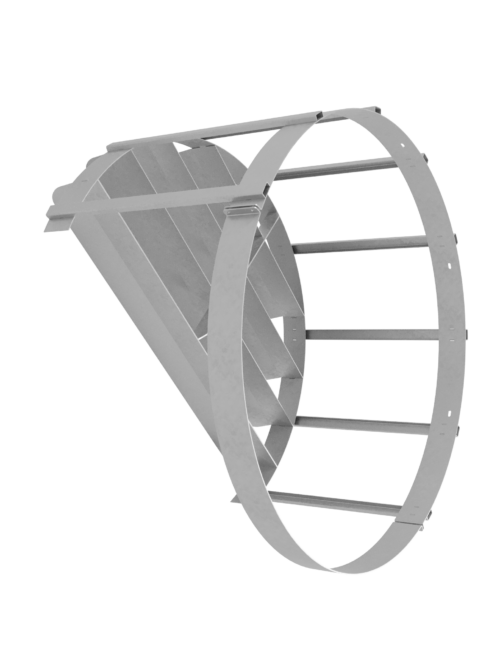 deflektorplate for vifte i tunnel